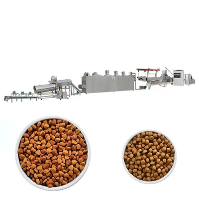 Linea di trasformazione automatica completa acciaio inossidabile dell'alimento per animali domestici 150kg/H